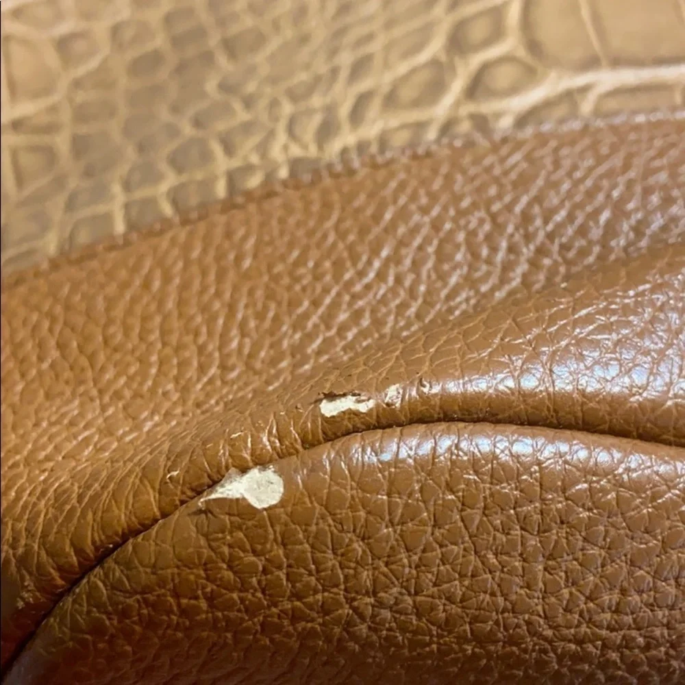 Franco Sarto Large Tan Leather Hobo Bag